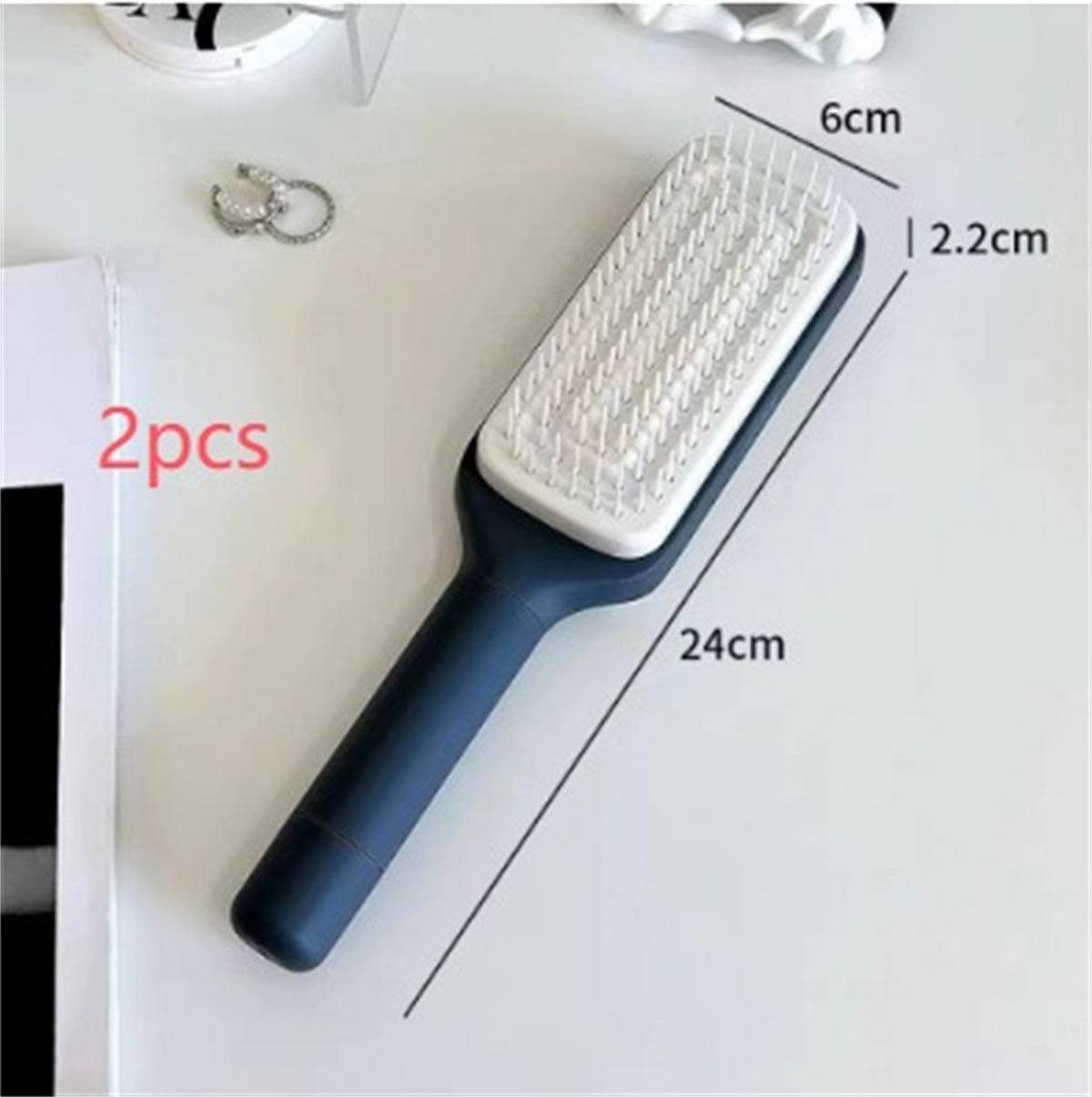 Self-Cleaning Anti-Static Hair Brush