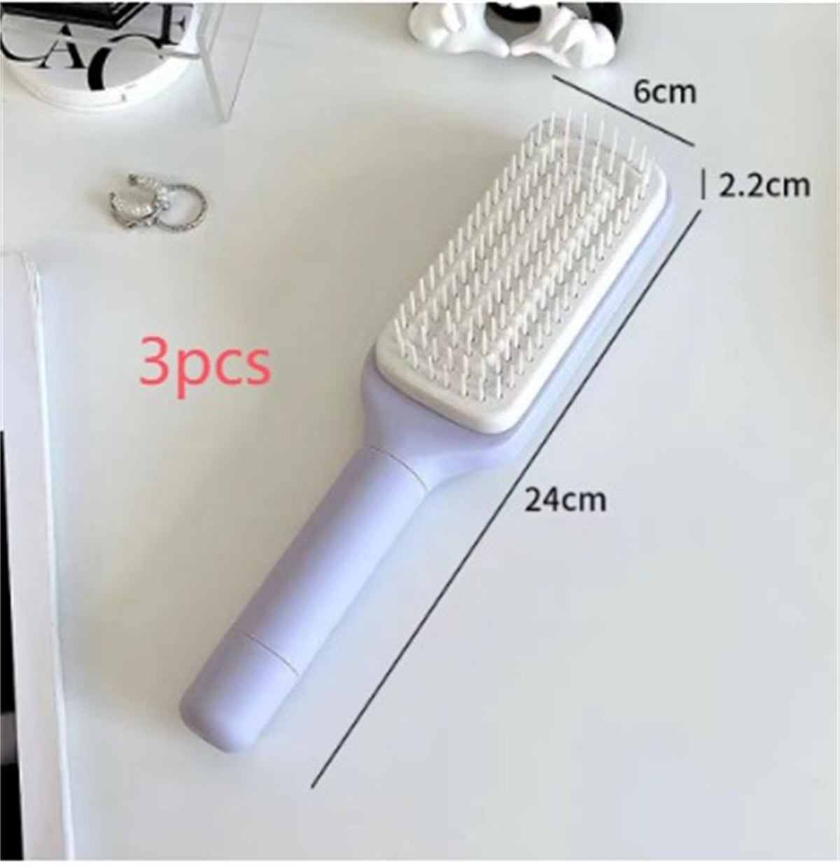 Self-Cleaning Anti-Static Hair Brush